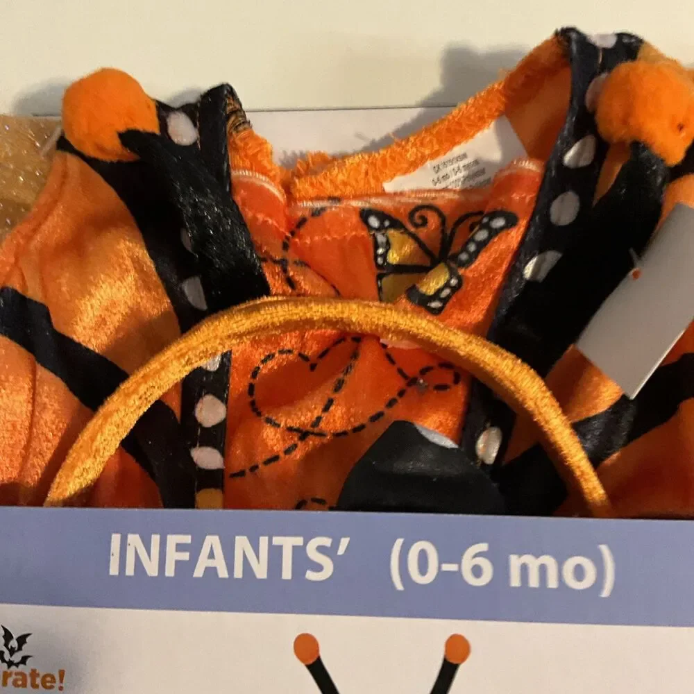 Way To Celebrate Monarch Butterfly Infant 0-6 Months Dress Up Halloween Costume